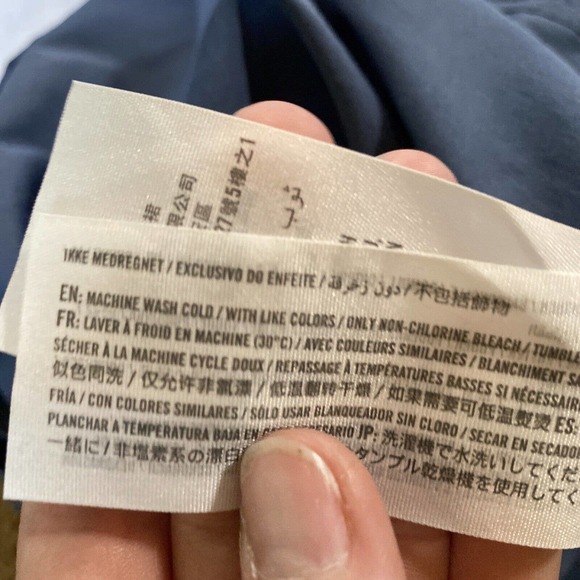 Abercrombie & Fitch Off the Shoulder Blue Embroidered Loose Fit Dress Small - Picture 12 of 13